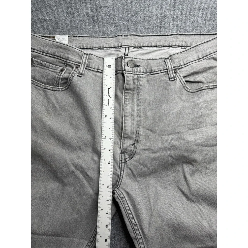 Levi's  514 Jeans Mens 42x32 Gray Straight Fit Denim Gray